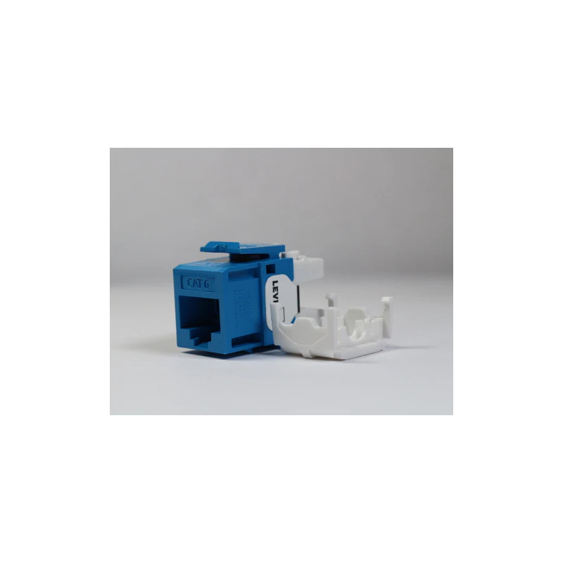 Salida lógica AZUL para datos sencillo Cat. 6 - Jack RJ-45 - 61110-RL6 Leviton - 2