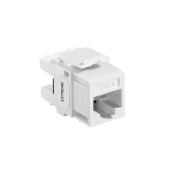 Salida lógica BLANCO para datos sencillo Cat 6 - Jack RJ-45 - 61110-RW6 Leviton - 1