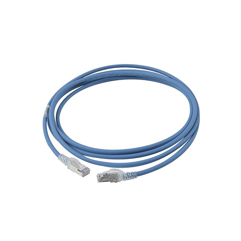 Patch cord AZUL Categoría 6A de 3mts - U/FTP - 28AWG - H6A10-10L Leviton - 2