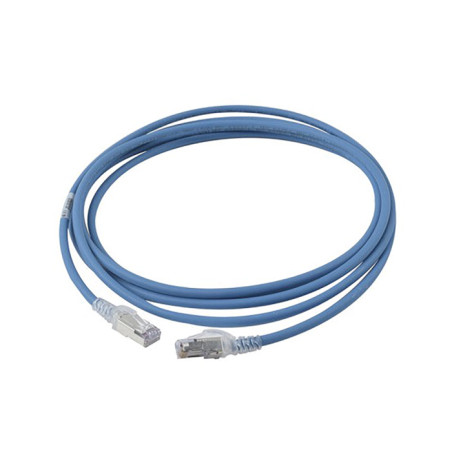Patch cord AZUL Categoría 6A de 3mts - U/FTP - 28AWG - H6A10-10L Leviton - 2