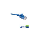 Patch cord AZUL de cable UTP Cat. 6 con rango de flamabilidad LSZH  - 6H460-01L Leviton - 1