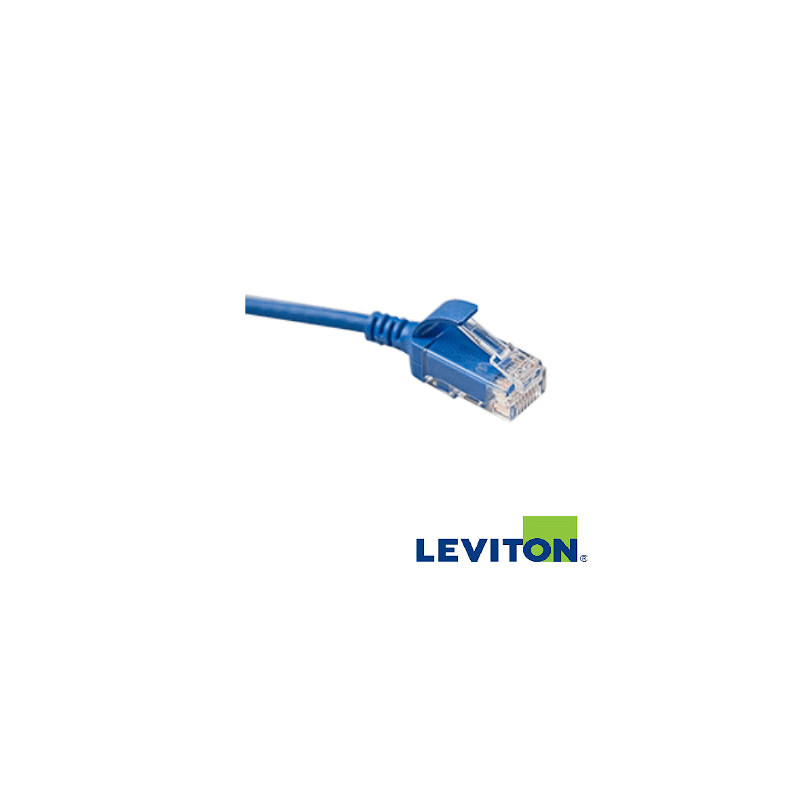 Patch cord AZUL de cable UTP Cat. 6 con rango de flamabilidad LSZH  - 6H460-01L Leviton - 1