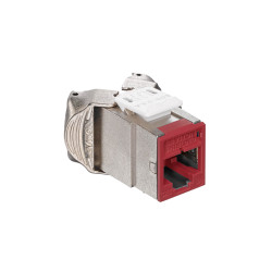 Clavija blindada QUICKPORT de Cat 6A homologada - 6ASJK-RR6 Leviton - 1