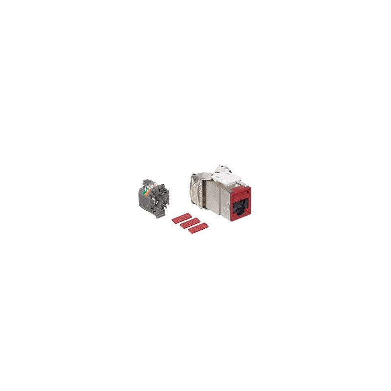 Clavija blindada QUICKPORT de Cat 6A homologada - 6ASJK-RR6 Leviton - 2