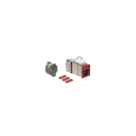 Clavija blindada QUICKPORT de Cat 6A homologada - 6ASJK-RR6 Leviton - 2