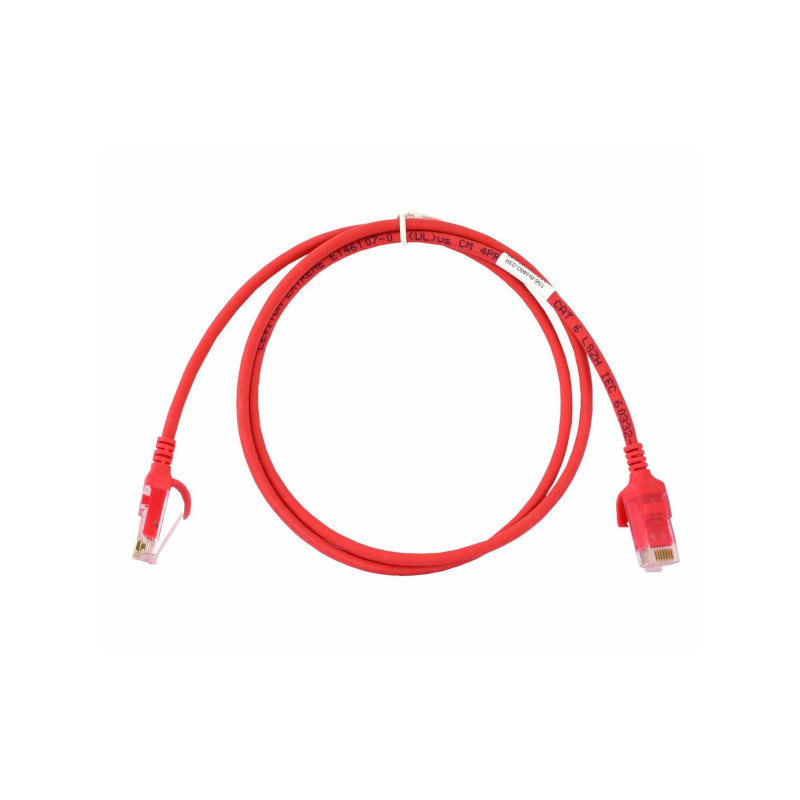 Patch cord ROJO de cable UTP Cat 6 - LSZH - 6H460-03R Leviton - 1
