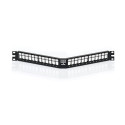 Patch panel angulado de 1RU de 24 puertos Categoría 6A - 4S256-S24 Leviton - 1