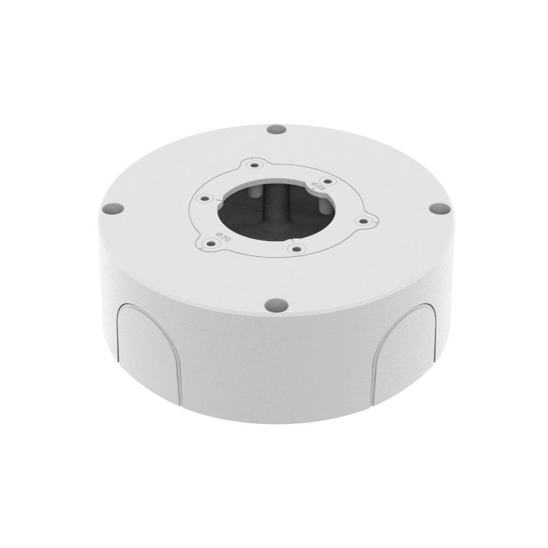 Caja trasera para cámaras tipo bala. Compatible con: QNO-C8083R/C9083R - SBO-140BW hanwha vision - 2