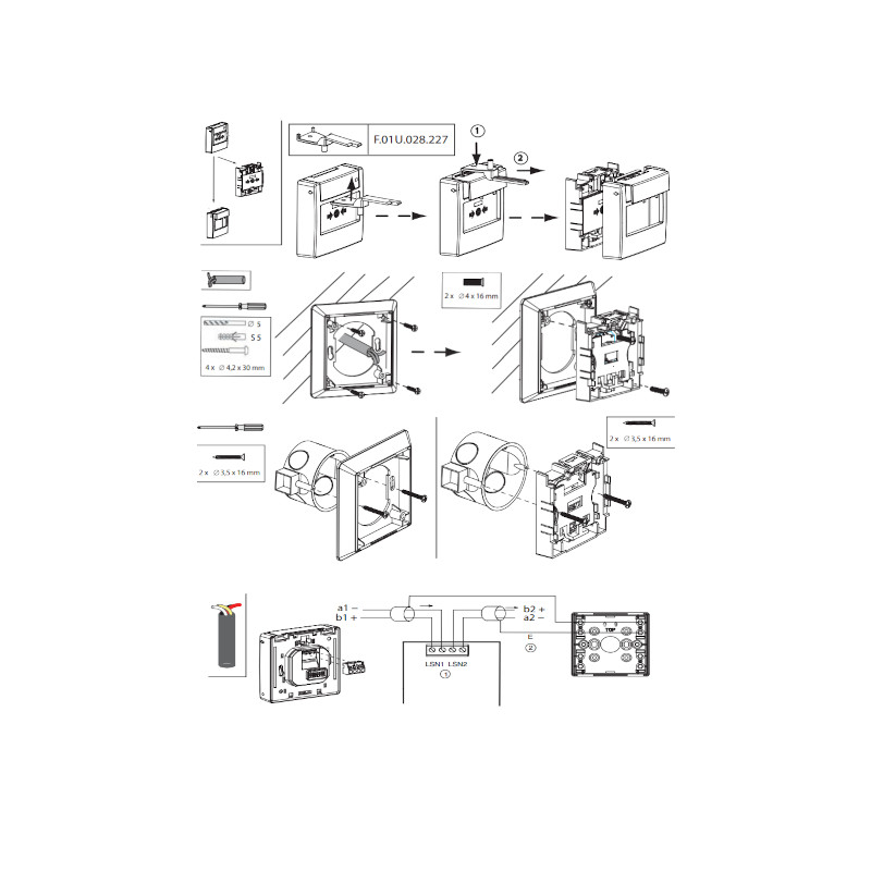 Pulsador Manual con Vidrio LSNi IP67 Uso Exterior Rojo - FMC-420RW-HSRRD BOSCH - 2