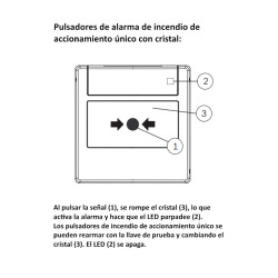 Pulsador manual de vidrio empotrado - rojo - FMC-420RW-GFGRD BOSCH - 1