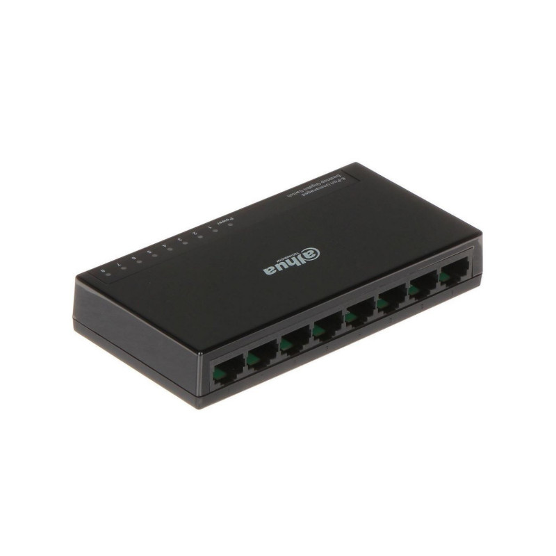 Switch Dahua Giga No Administrable 8 puertos 10/100/1000 - DH-PFS3008-8GT-L Dahua - 1