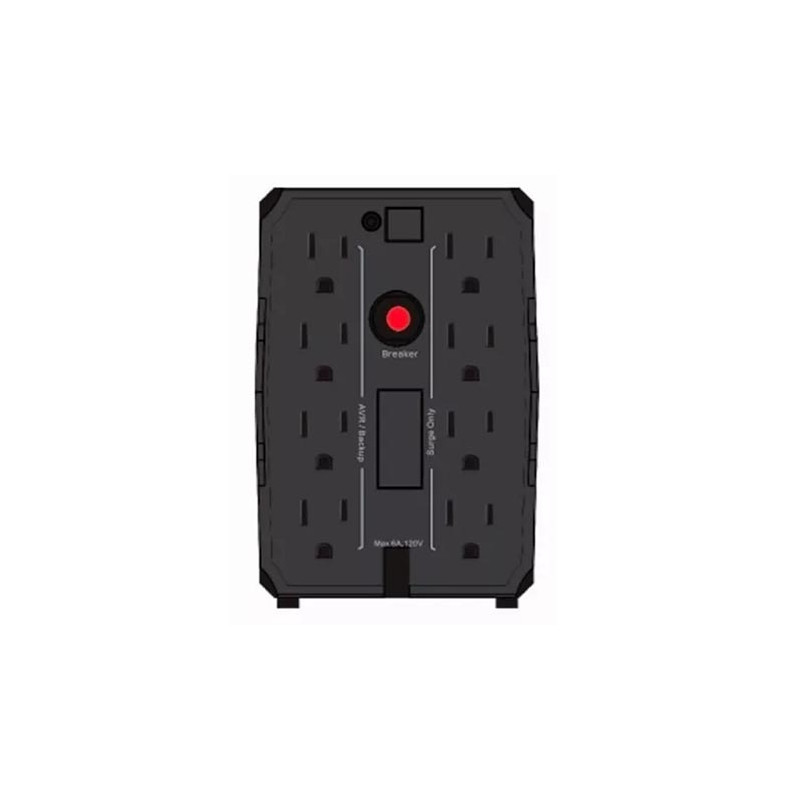 UPS 1000va/400w con 8 tomas (4 con supresion regulacion y backup y 4 con supresion) - UBI1000 cdp - 2