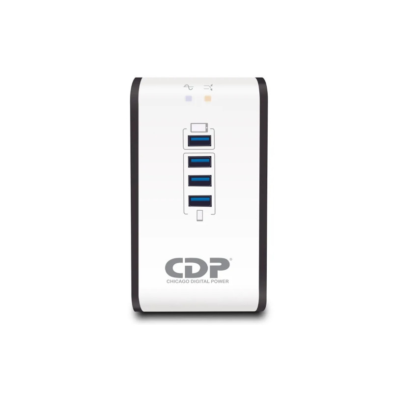 Regulador CDP de Voltaje CDP, 1000VA/500W 8 Tomas de Salida Puerto USB - R2CU-AVR1008 cdp - 1