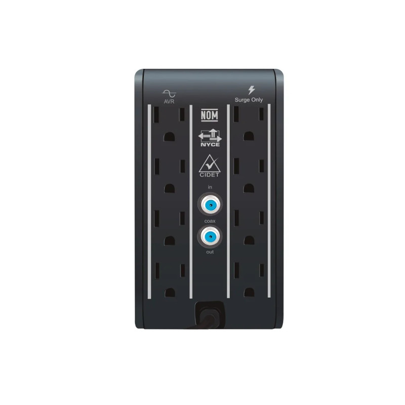 Regulador CDP de Voltaje CDP, 1000VA/500W 8 Tomas de Salida Puerto USB - R2CU-AVR1008 cdp - 2