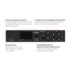 UPS Online Vertiv GXT5 -1kva 1000VA/1000W 120V - montaje en torre y rack - GXT5-1000LVRT2UXL Vertiv - 2