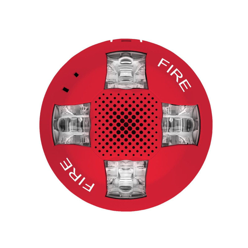 Sirena estrobo de techo 15-115 cd rojo marca FUEGO - GCAVRF-SP EDWARDS - 1