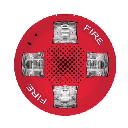 Sirena estrobo de techo 15-115 cd rojo marca FUEGO - GCAVRF-SP EDWARDS - 1