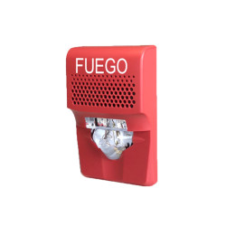 Estrobo Multi-cd - 24V Roja con Fuego - G1VRF EDWARDS - 1