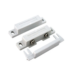 Contacto magnético con terminales de tornillo y cubierta, blanco ¾ "Gap - SM-200Q/W Seco-Larm - 1