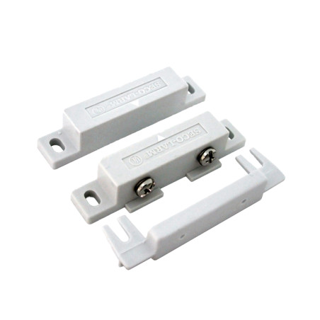 Contacto magnético con terminales de tornillo y cubierta, blanco ¾ "Gap - SM-200Q/W Seco-Larm - 1