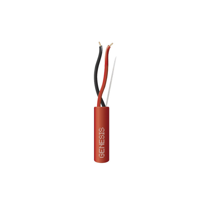 2 conductores  tipo FPLR sin blindar, de color rojo - 305 metros de cable, 16 AWG - 43111104 Honeywell - 1