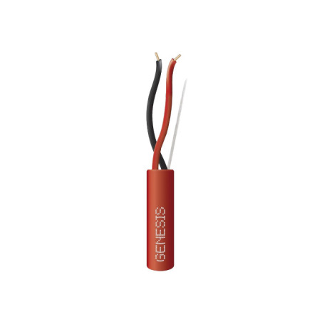 2 conductores  tipo FPLR sin blindar, de color rojo - 305 metros de cable, 16 AWG - 43111104 Honeywell - 1
