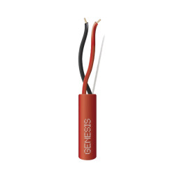 2 conductores, tipo FPLR sin blindar, de color rojo - 305 metros de cable, 18 AWG - 43061104 Honeywell - 1