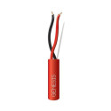Cable 14 AWG 2 conductores tipo FPLR sin blindar de color rojo - 305 mts - 43131004 Honeywell - 1