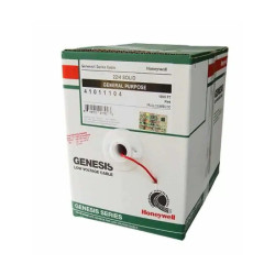 Cable 16 AWG 2 conductores tipo FPLR con Blindaje de color rojo - 305 mts - 44061104 Honeywell - 2