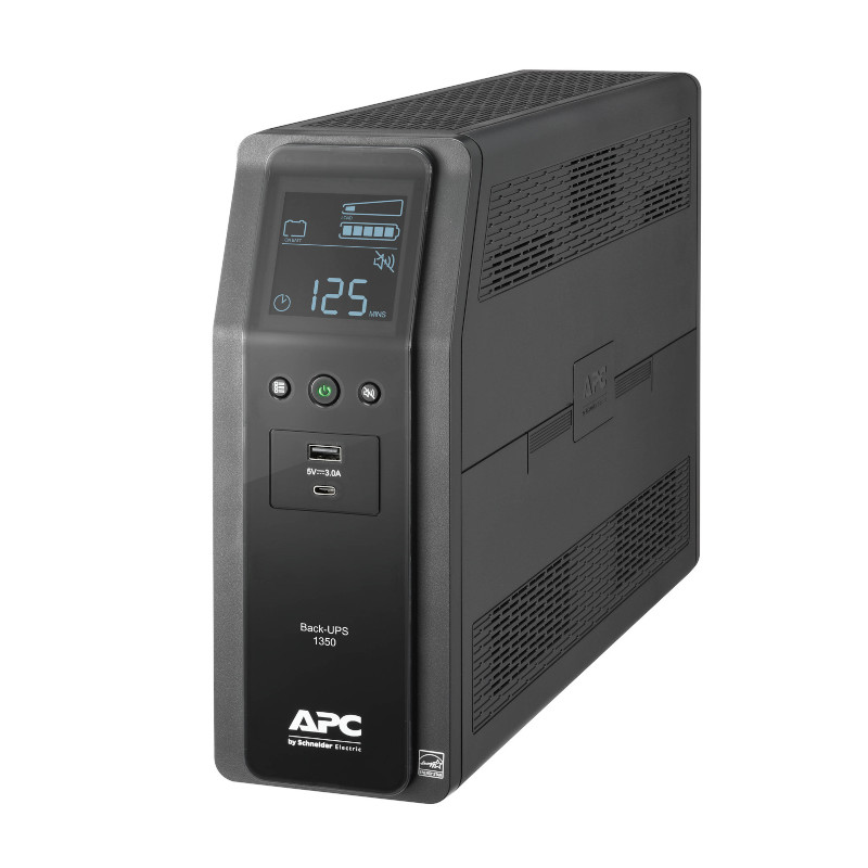 UPS PRO BR 1350 VA, 10 tomas de salida, 2 puertos USB de carga, AVR - BR1350M2-LM APC - 1