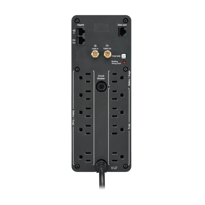 UPS PRO BR 1350 VA, 10 tomas de salida, 2 puertos USB de carga, AVR - BR1350M2-LM APC - 3