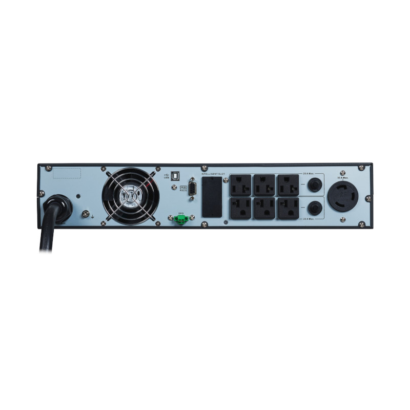 UPS On-Line, 3kVA, ión-litio, Rack/Torre 2U, 120V, 6 tomas NEMA 5-15R + 1 NEMA L5-30R - SRVSL3KRARK APC - 3