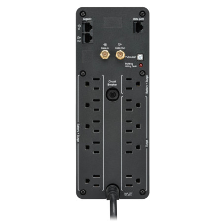 UPS PRO BR 1500 VA, 10 tomas de salida, 2 puertos USB de carga, AVR - BR1500M2-LM APC - 2