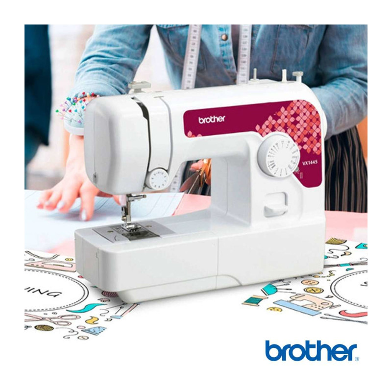 Máquina de coser y remendar básica, ligera y fácil de usar - VX1445 Brother - 2