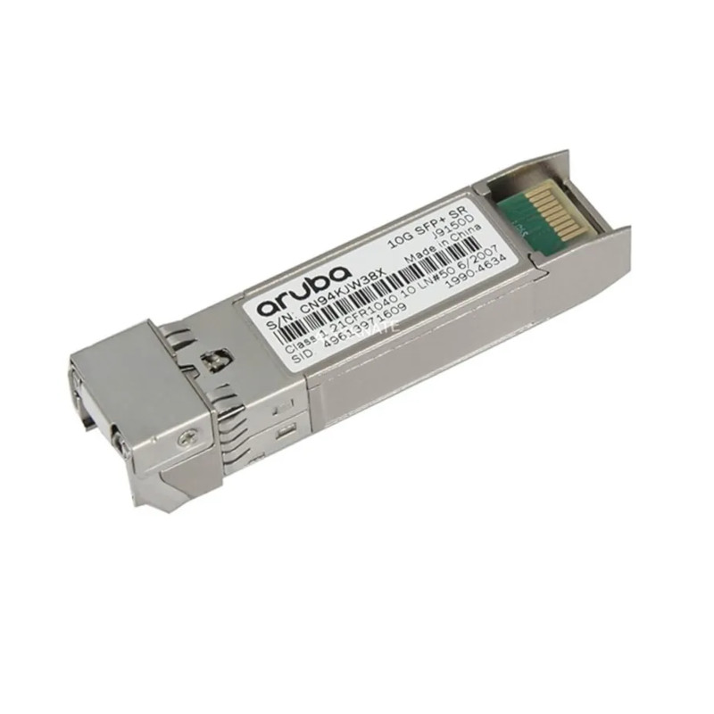 Transceptor HPE Aruba Networking 10G SFP+ LC SR 300 m OM3 MMF - J9150D Aruba - 1