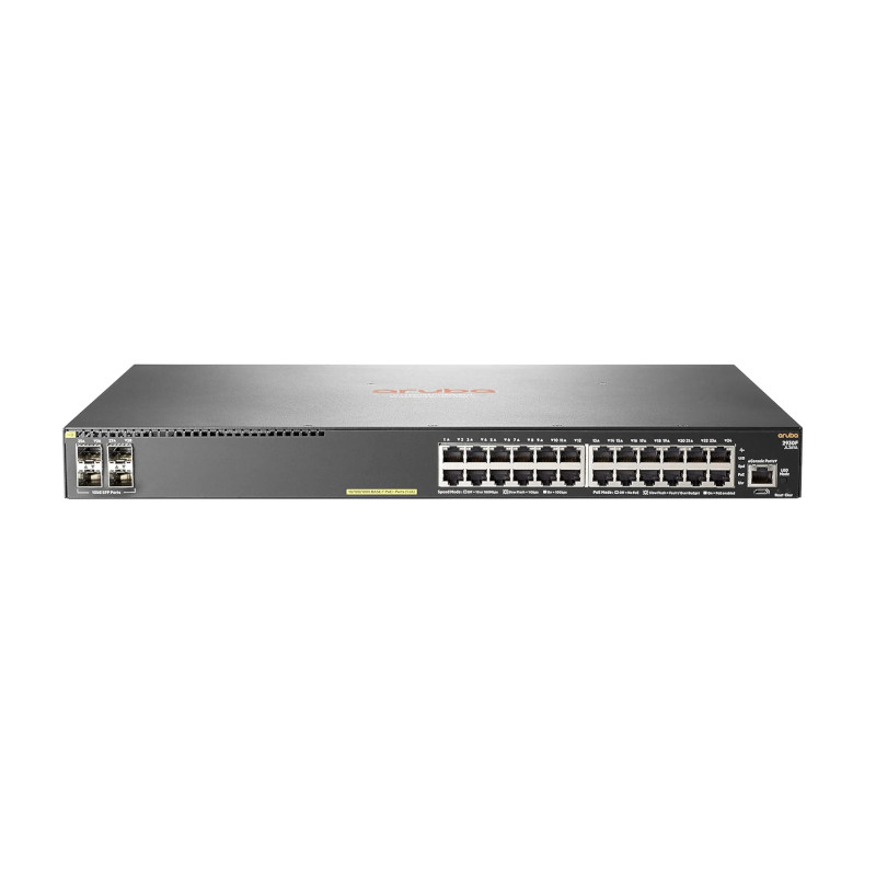 HPE Aruba Networking 2930F 24G PoE+ 4SFP Switch (JL261A) Aruba - 1