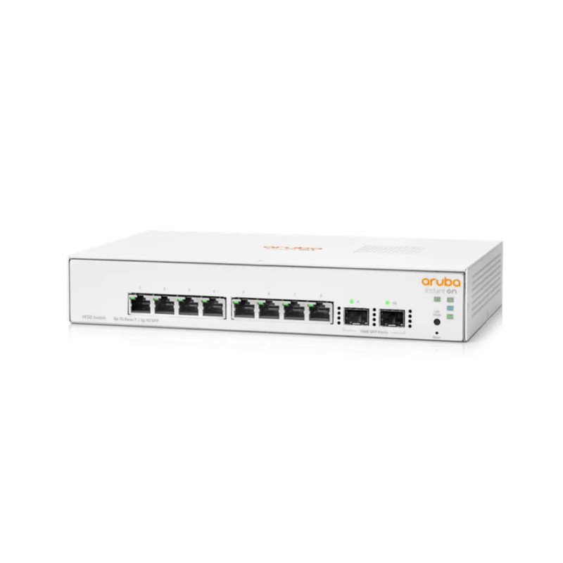 Switch Aruba Instant On 1930 8 Puertos Gestionable Conmutador Ethernet - Gigabit Ethernet - 10/100/1000 2 Capa - JL680A Aruba - 