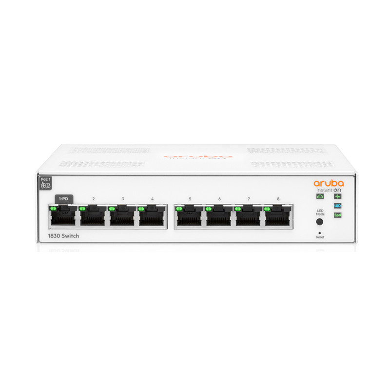 Aruba Instant On 1830 8 Puertos Ethernet - Gigabit Ethernet - 10/100/1000Base-T - 2 Capa - JL810A Aruba - 1