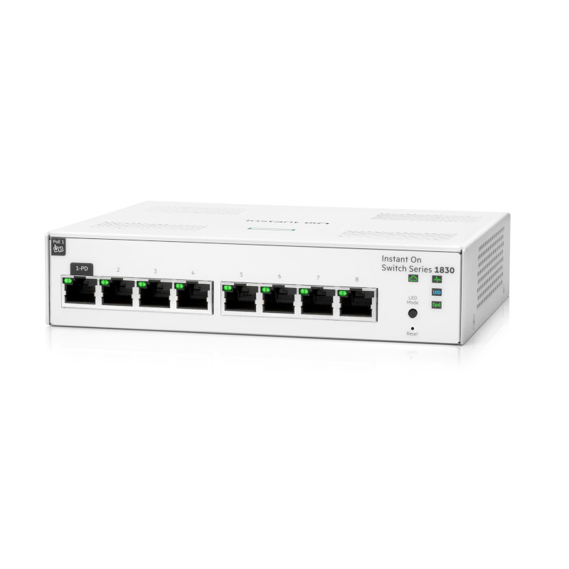 Aruba Instant On 1830 8 Puertos Ethernet - Gigabit Ethernet - 10/100/1000Base-T - 2 Capa - JL810A Aruba - 2