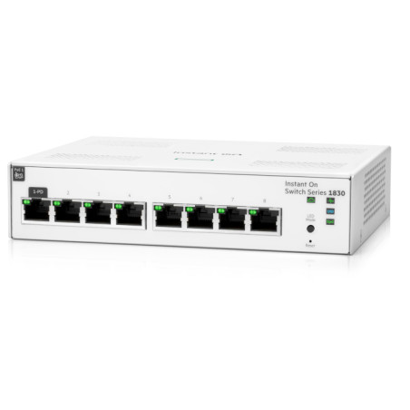 Aruba Instant On 1830 8 Puertos Ethernet - Gigabit Ethernet - 10/100/1000Base-T - 2 Capa - JL810A Aruba - 2