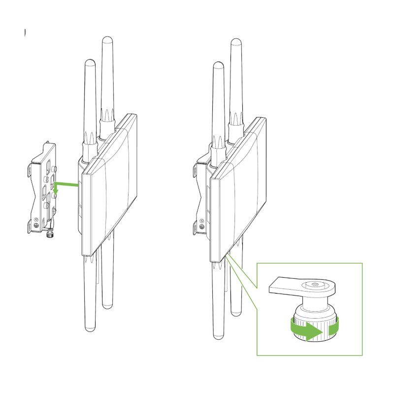 Punto de acceso - Exterior MR76 Banda dual IEEE 802.11 a/b/g/n/ac/ax 1.70Gbit/s - 2.40GHz, 5GHz - 4 x Antena(s)  - MR76-HW Cisco