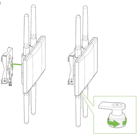 Punto de acceso - Exterior MR76 Banda dual IEEE 802.11 a/b/g/n/ac/ax 1.70Gbit/s - 2.40GHz, 5GHz - 4 x Antena(s)  - MR76-HW Cisco