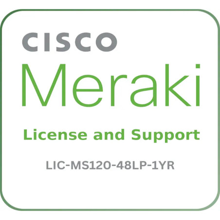 Suscripción de licencia  Cisco Meraki Enterprise License - 1Año - LIC-MS120-48LP-1YR Cisco - 1