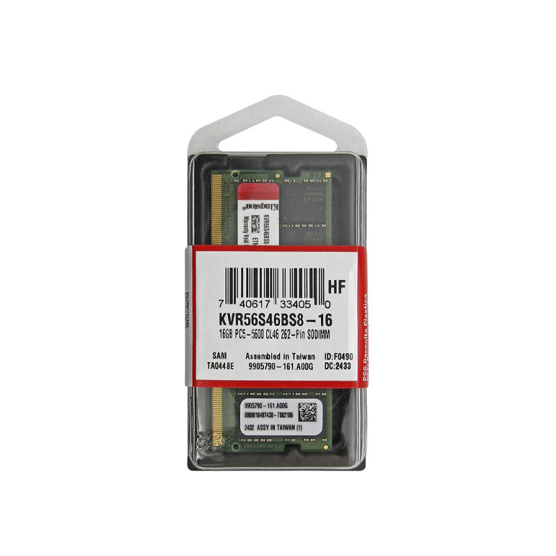 Módulo RAM Kingston para Portátil - 16GB - DDR5-5600/PC5-44800 - KVR56S46BS8-16 Kingston - 2