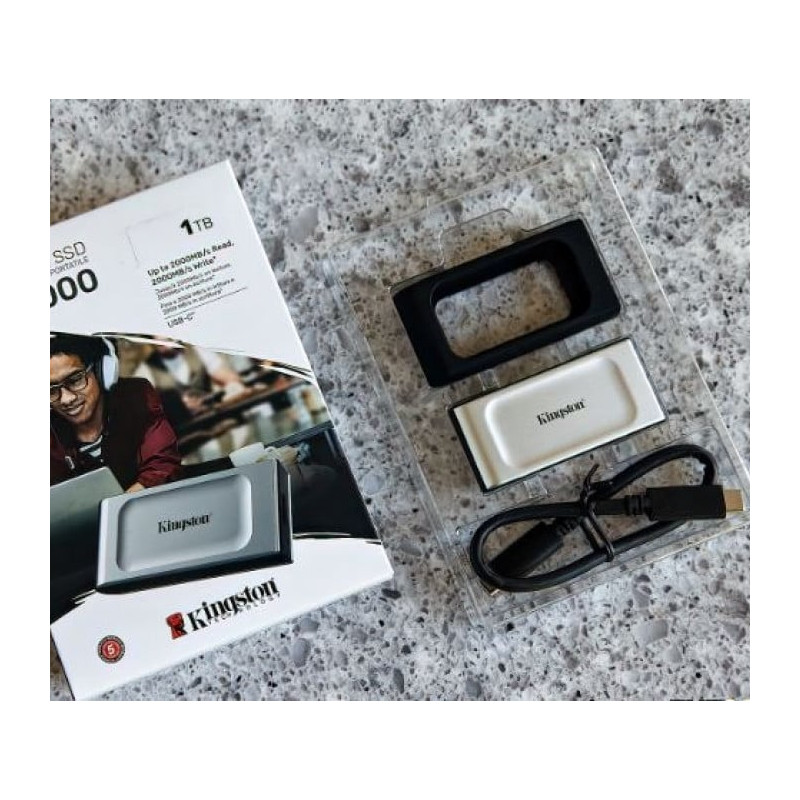 Unidad de estado sólido Pórtatil Kingston XS2000 Robusto - Externo - 1000GB - USB 3.2 (Gen 2) - SXS2000/1000G Kingston - 3