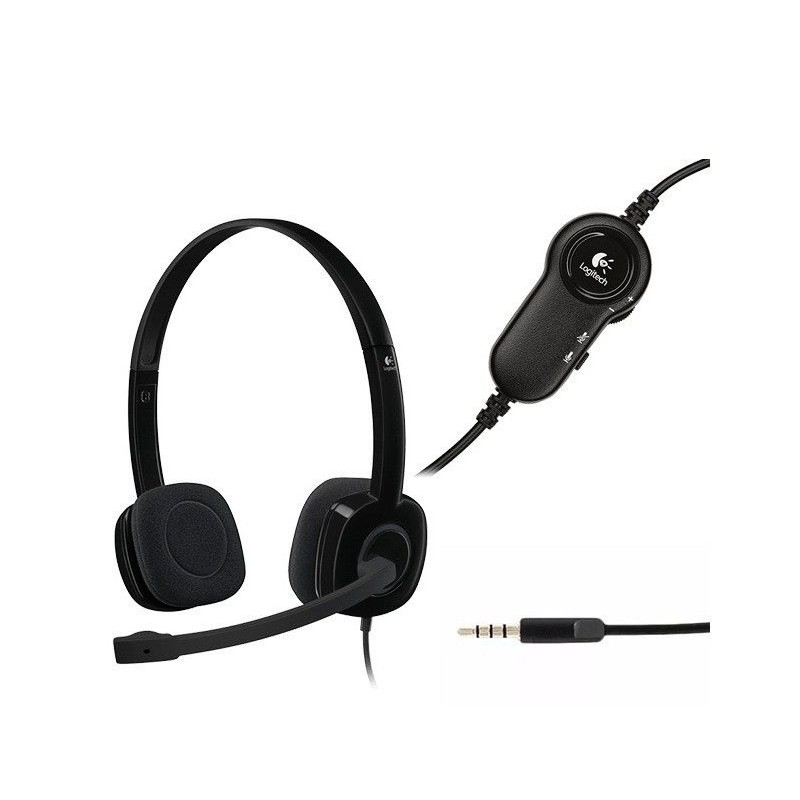 Auriculares Logitech H151 Estéreo - Negro - Supra-aural - 22Ohm - 20Hz a 20kHz  - 981-000587 Logitech - 2