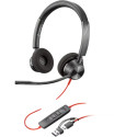 Auricular Poly Blackwire 3320 Stereo USB-C Headset +USB-C/A Adapter, micrófono de reducción de ruido - 8X220AA Poly - 1