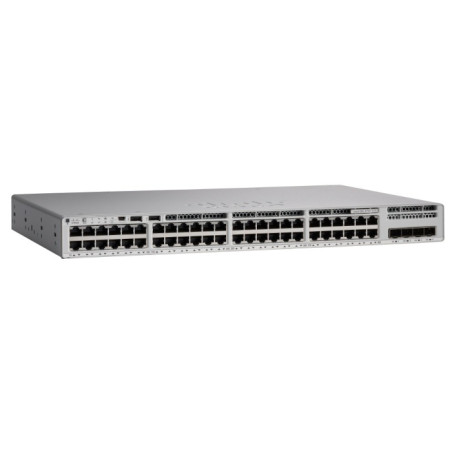 Catalyst 9200 C9200L-48T-4G 48 Puertos Gestionable Conmutador - 3 Capa - 4 Ranuras SFP - C9200L-48T-4G-E Cisco - 1