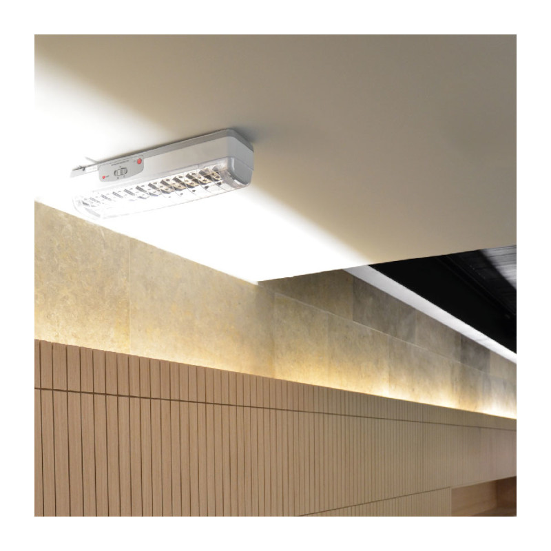 APLIQUE EMERGENCIA RECTANGULAR 4,5W Flujo luminoso Ciclo De Carga Y Descarga 300 CICLOS 110-130V 240MIN - P25454-16 Sylvania - 2