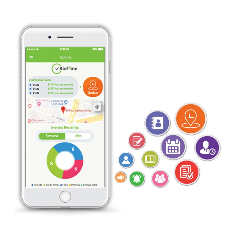 Licencia para asistencia usando el Movil - App Biotme - ZKBT-APP-5 zkteco - 1